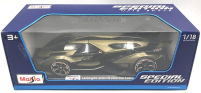Maisto Special Edition Lambo V12 Vision Gran Turismo Matte Green 1:18 Car New