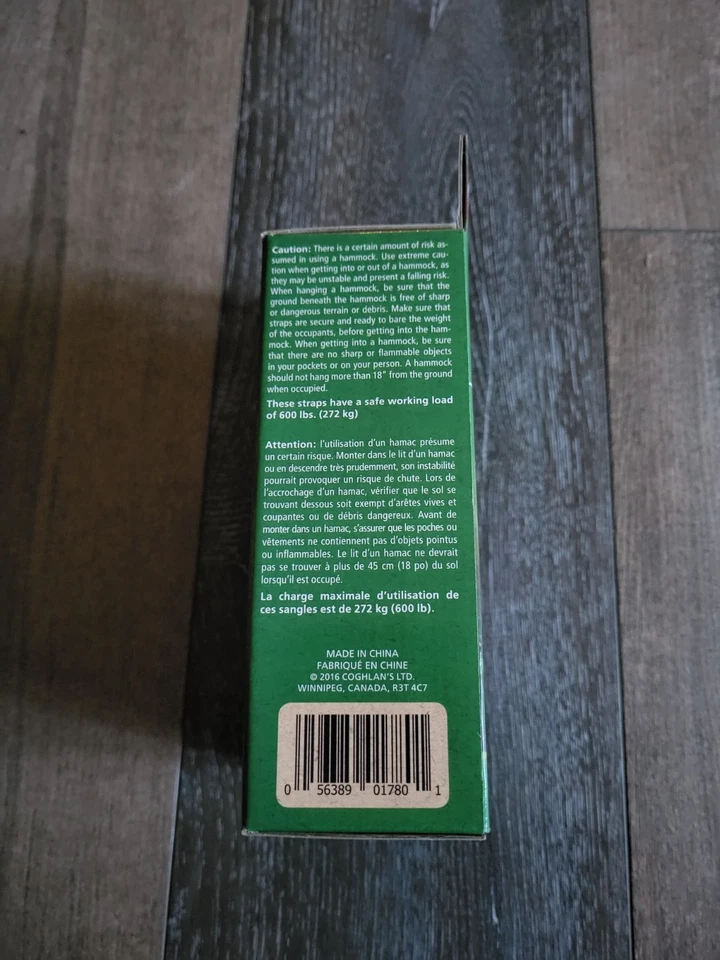 Correas para árbol hamaca de camping al aire libre Coghlan's - Paquete de 2 nuevas 1780 Foto 2 de 4