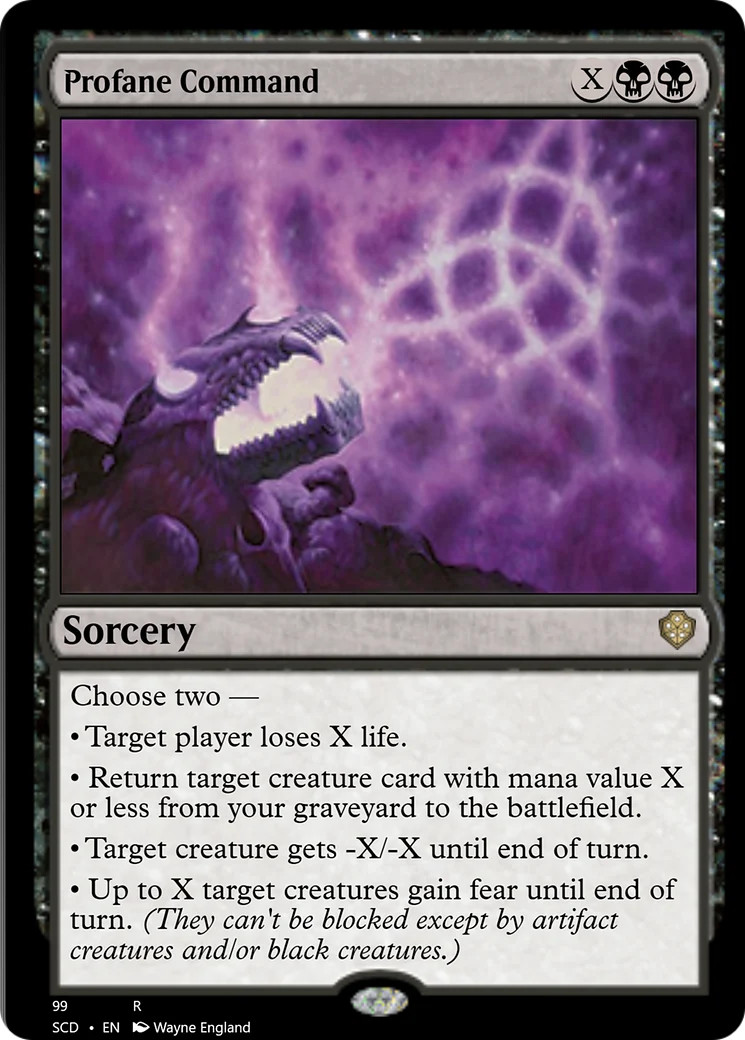 Profane Command [Starter Commander Decks] Near Mint
