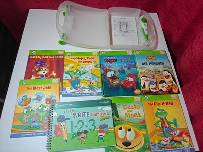 LeapFrog Leap Tag Lesestift mit 8 Büchern & Kunststoff-Aufbewahrungsbox funktioniert