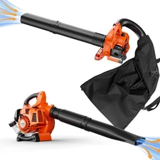Upgraded Handheld Leaf Blower Gas Powered 2-Stroke Commercial Blower 25.4cc Yard