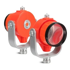 All-Metal Single Tilt Prism for Total Stations | Surveying Metal Prism with 0...