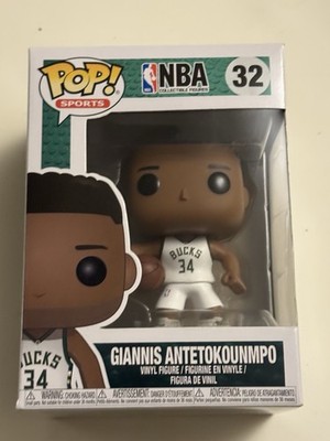Funko Pop NBA Basketball Milwaukee Bucks Giannis Antetokounmpo 32 Vinyl +case