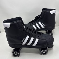 ADIDAS WMNS ORIGINAL SUPERSTAR 82 SKATE BLACK WHITE ROLLERSKATE JI3535 SIZE 13.5