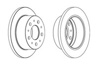 2 St. Ferodo Bremsscheibe Premier Coat+ Disc DDF1574C