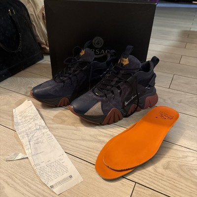 Versace Squalo Blue Night Size 44 10.5-11 EXCELLENT