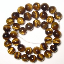 16" Strand of AAA Rated Genuine Natural Tiger's Eye Beads 3mm-12mm 