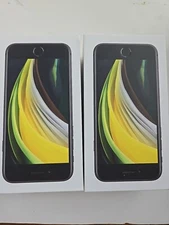 Lot Of 2 Original Apple iPhone SE 2020 Model Black 64 GB Empty Box Only Yellow