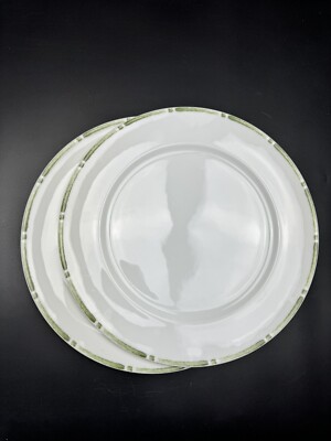 Wedgwood Barbara Barry Buchsbaum großer runder Speiseteller 30,5 cm x 2