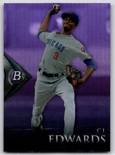 2014 BOWMAN PLATINUM CHROME PROSPECTS PURPLE REFRACTOR #BPCP72 C.J. EDWARDS RC