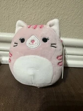 Squishmallows Paulita The Pink Tabby Cat 5” Stuffed Plush