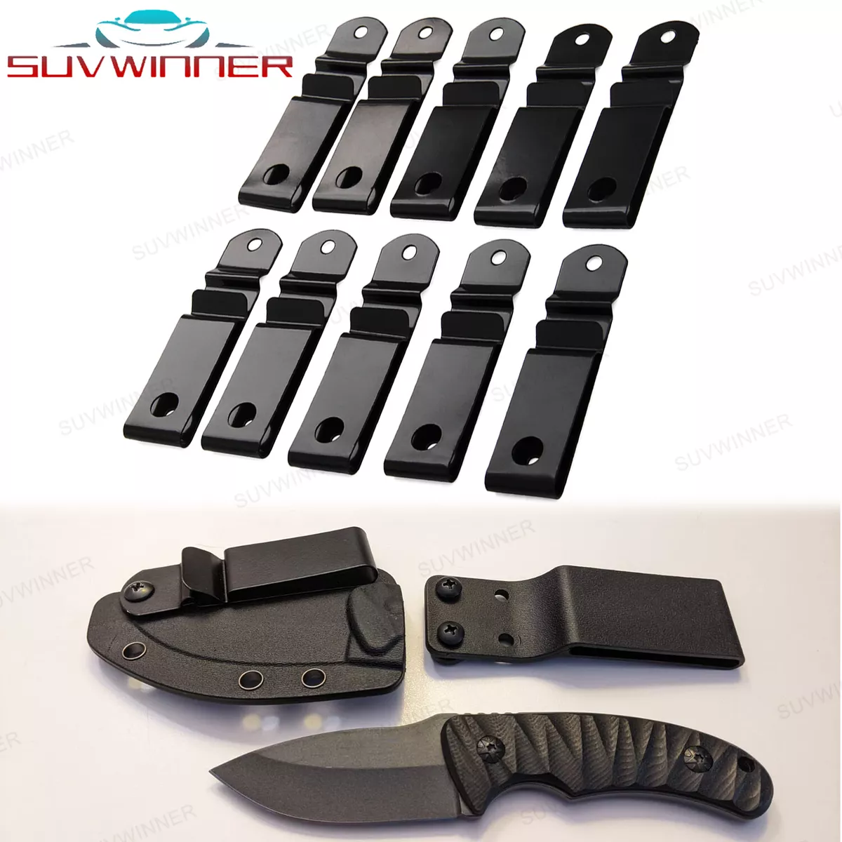 Kydex knife sheath belt clearance clip
