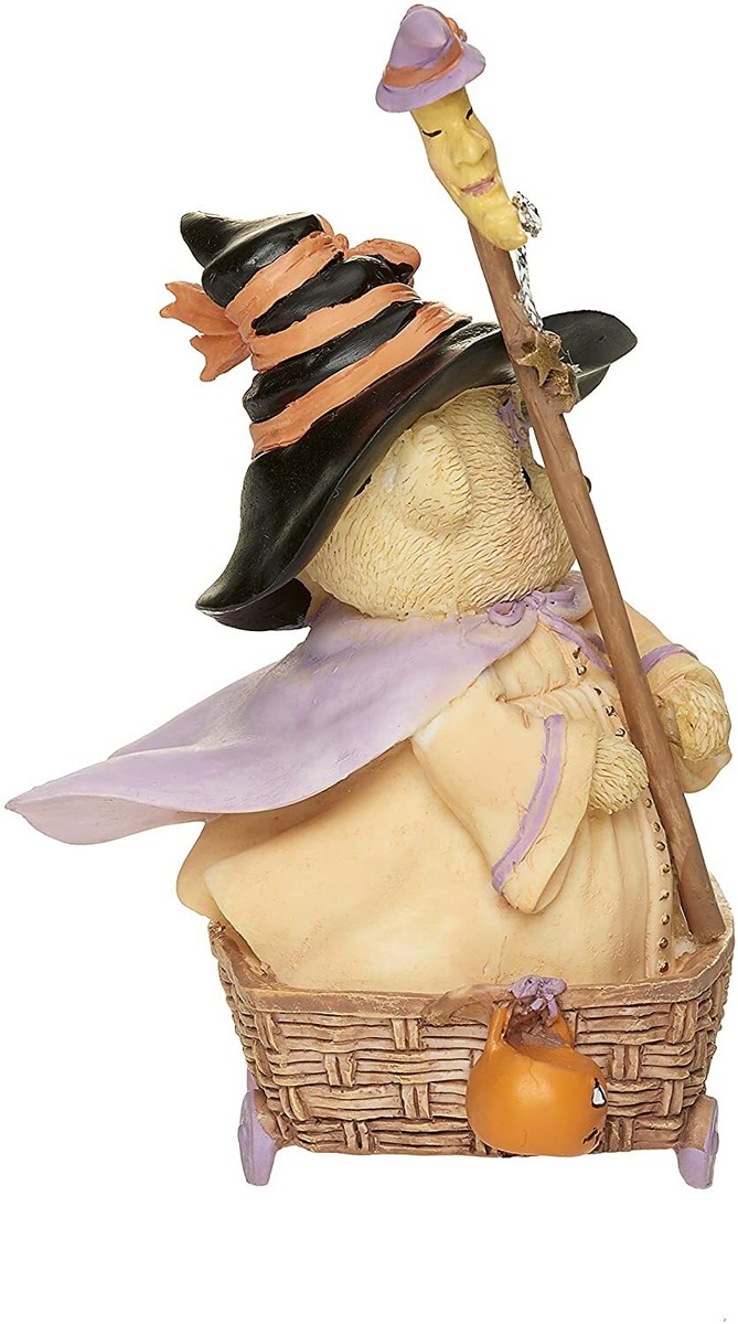 Roman Cherished Teddies, Diana in Wheel Basket Halloween Figure