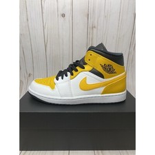 Nike Air Jordan 1 Mid GS Size 7Y University Gold Black Yellow Rare 554725-170