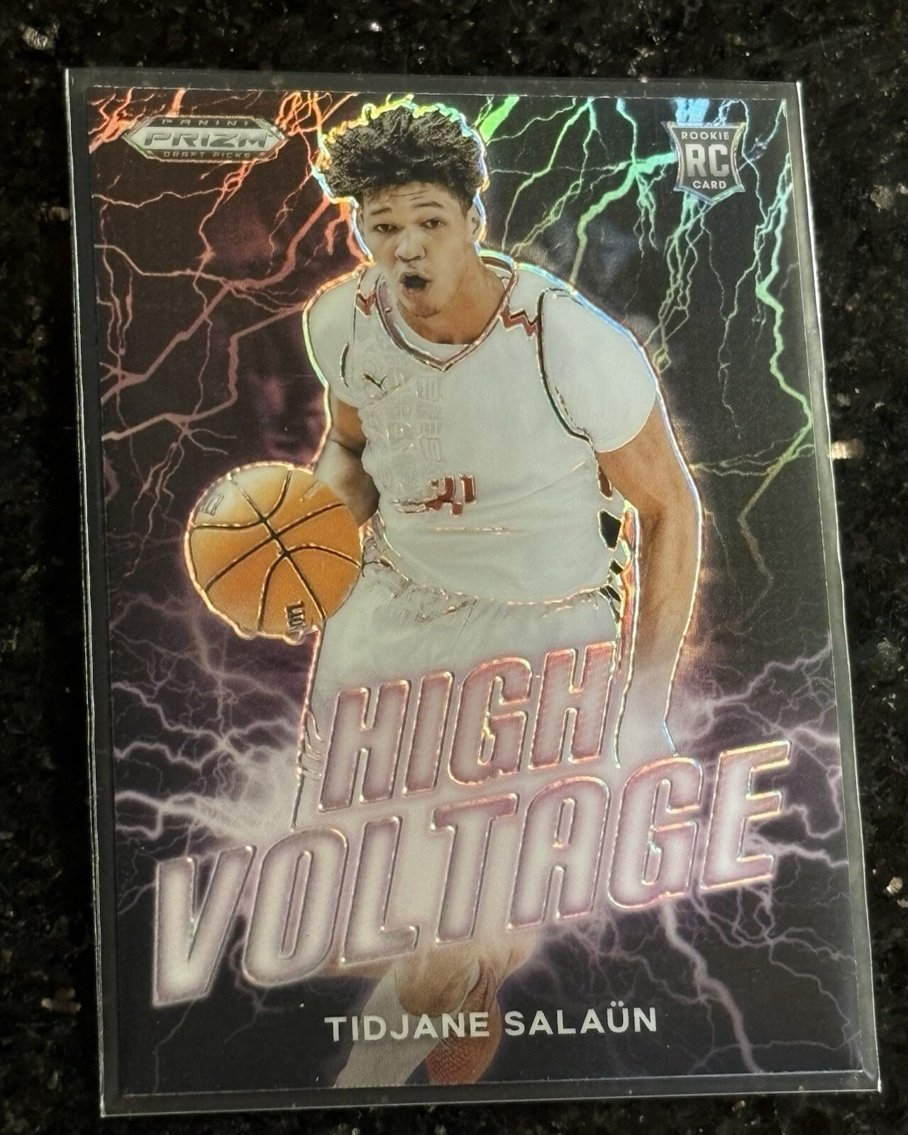 2024 Panini Prizm Draft Picks: High Voltage Prizm Tidjane Salaun RC Case Hit SSP