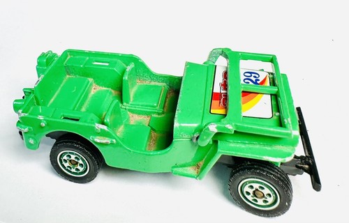 1980s SOLIDO 1/43 SCALE - 1331 - JEEP RALLYE - GREEN 3” LENGTH MADE IN FRANCE - Picture 3 of 9