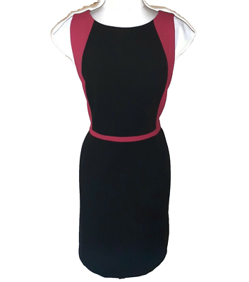 liz claiborne short sleeve sheath dress Liz Claiborne Silk Colorful Classic Fitted Sheath Dress Short Sleeve Lined  Sz4