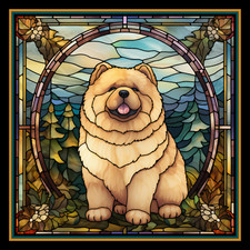 Imán grande para refrigerador Chow Chow Dog