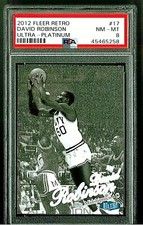 David Robinson 2012-13 Fleer Retro Ultra PLATINUM PSA 8 SP #D /100 Spurs