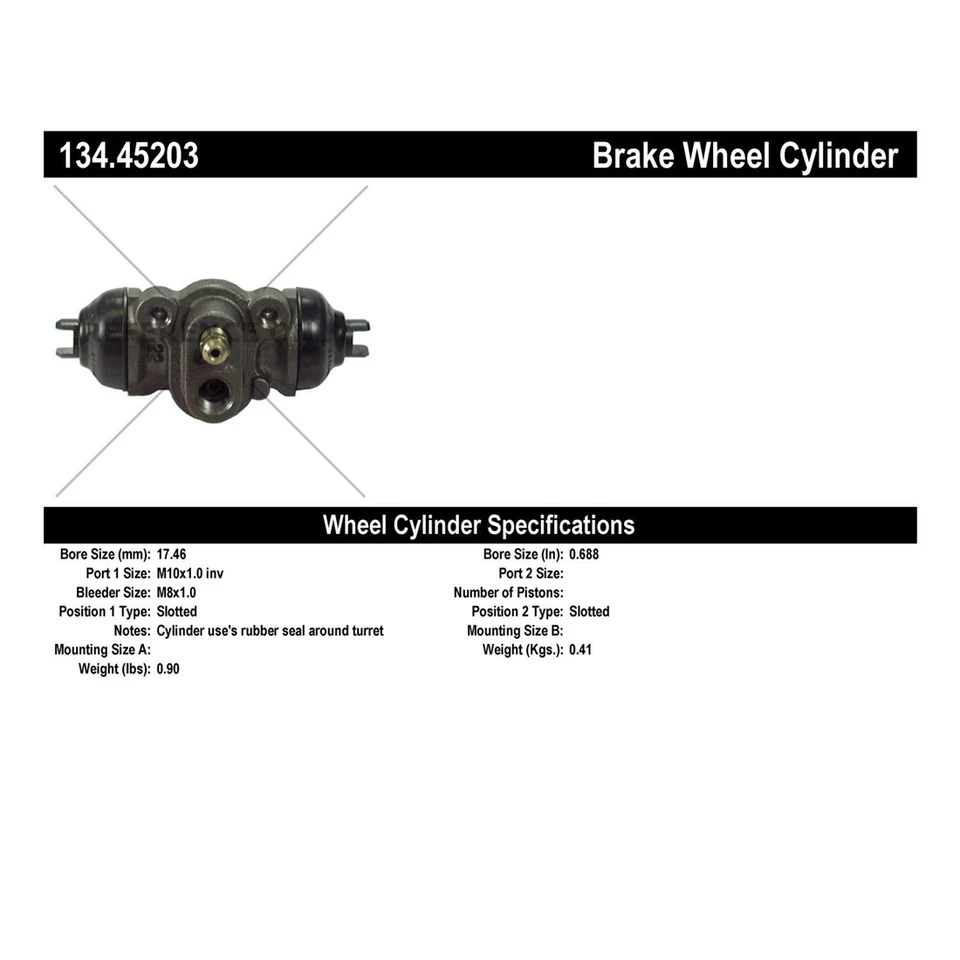 Cilindro de rueda trasera Centric Parts para Dodge Neon 2005 2004 2003 2002 2001 2000 Foto 3 de 4