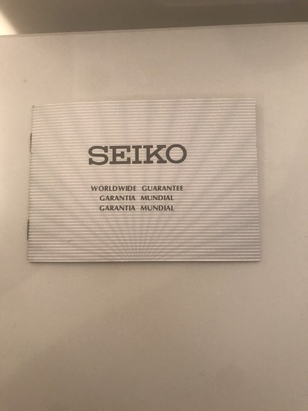Garantia Seiko 1985 En Blanco Garantie Garanty Watch Montre White Blanc Años 80