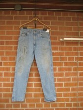 1990s Vintage WRANGLER Men's Faded Denim Jeans Measured 33 x 32 USA