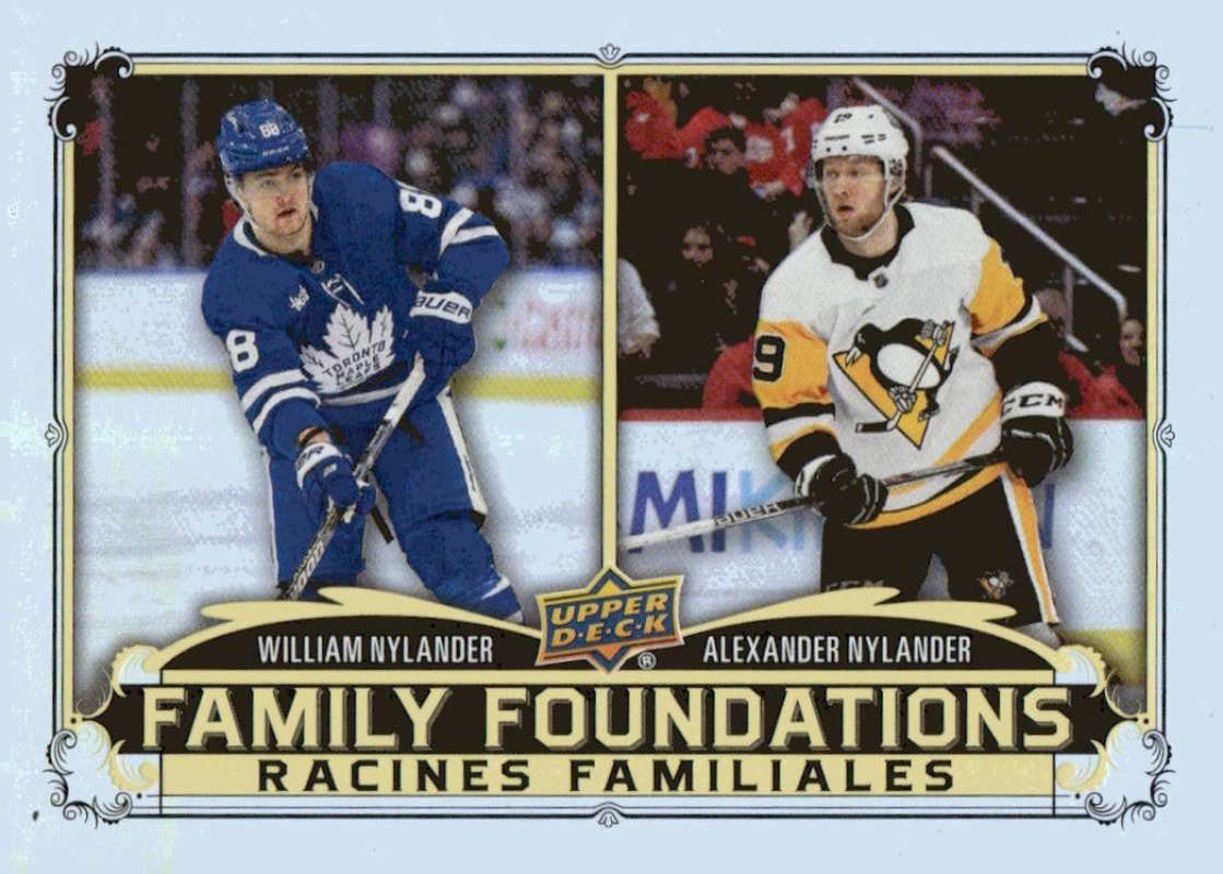2023-24 UD Tim Hortons Family Foundations #FF-2 William/Alexander Nylander 