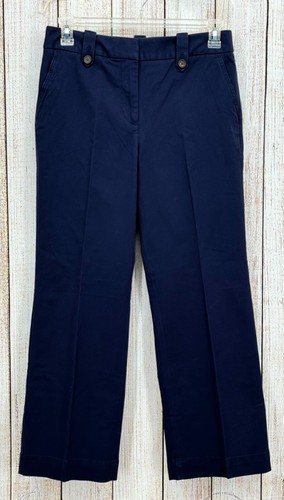Talbots Women's Size 10P Wide Leg Pant High Waist Petite Navy NWT