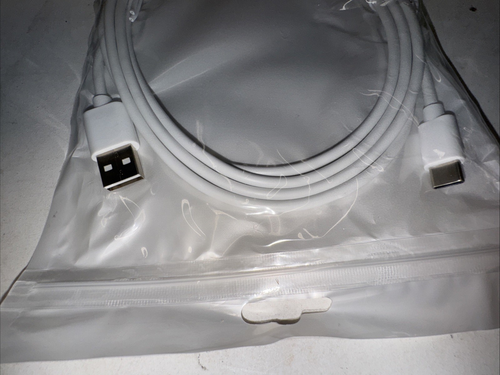 10 Pack 6 ft WHT GoldenRam USB-A to USB-C Cable BRAND NEW BULK PACK 11A-7844-GR - Picture 5 of 5