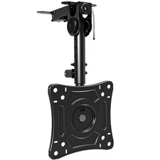 Folding Under Cabinet TV Mount - Flip Down & Swivel TV Bracket Fits 13-32" LC...