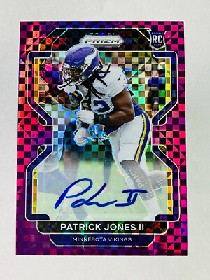 2021 Panini Prizm Patrick jones II Purple Power Auto 31/49 Vikings RC