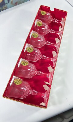 Set Of 6 Cristal D arques 1 3/4 Oz Glasses Saint Germain no 7 vintage France