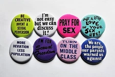 Vintage Reproduction Pinback Buttons Magnets & Bottle Openers. Set 11