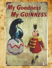 beer enthusiasts pub bar My goodness my Irish stout tin metal sign