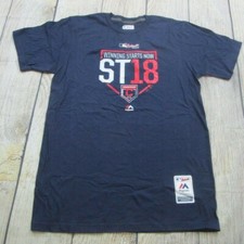 Majestic Authentic Triple Peak Cleveland Indians Spring Training 2018 T-Shirt M
