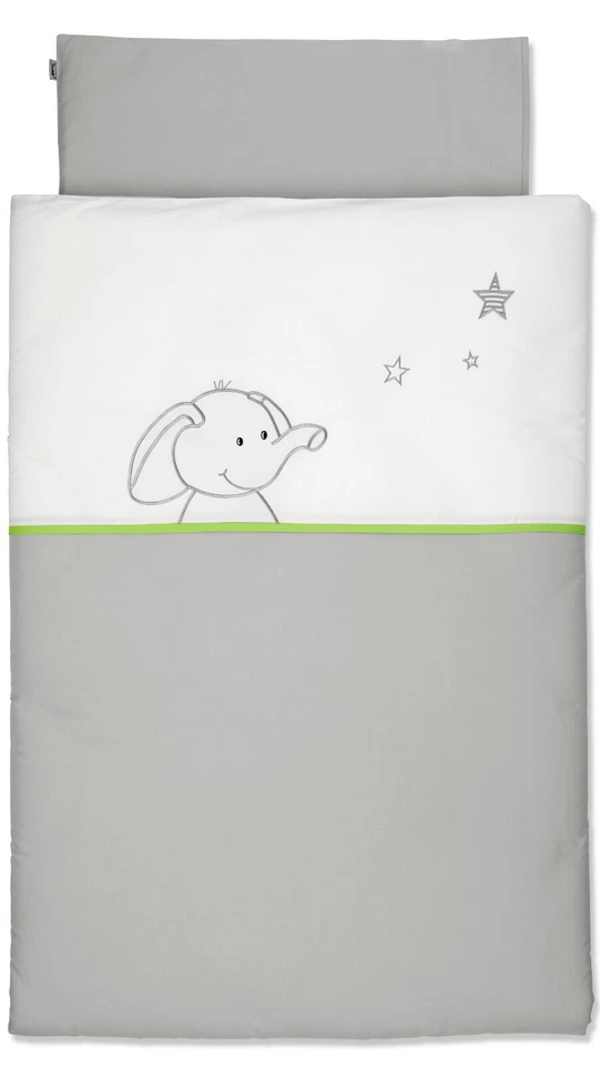 Sterntaler Bettwäsche Elefant Elias Sterne 135/100, 60/40 Neu 9211595
