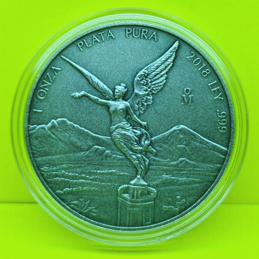 2018 Mexico 1 oz Silver Libertad Antique Finish In Capsule | eBay