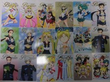 1996 SAILOR MOON TEAM PRIVATE BATTLE TRADING CARD PARTIAL SET BANDAI CARDDASS