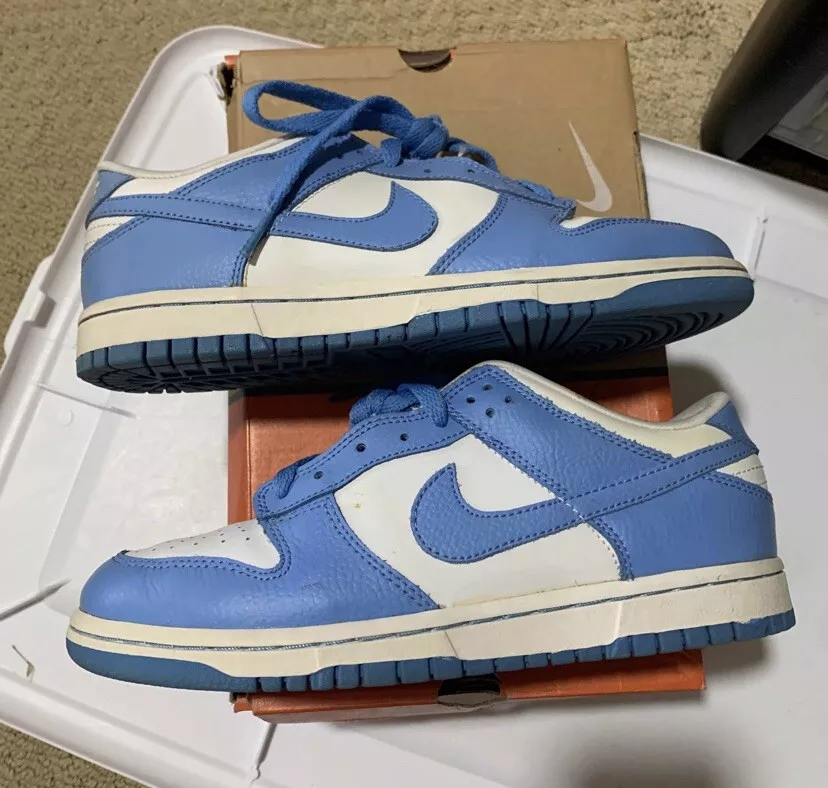 Vintage 2005 Nike Dunk Low Gs University Blue Sz 6y UNC White eBay