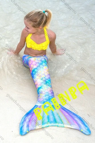 Mermaid Tail Adult Swimsuit Parent-Child Kid Women Swimsuit Clothing Swimwear UK - Picture 5 of 44