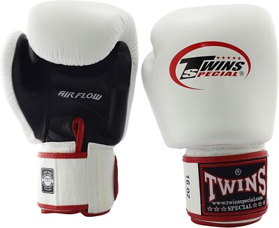 Twins Special BGVLA2 Air Flow Muay Thai Boxing Gloves White 8oz