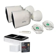 Arlo Pro 4 Add On 2K Wireless Smart Security Cameras with Dual Battery Charger