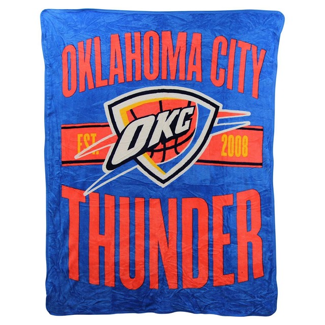 Oklahoma City Thunder 50x60 Blacktop Design Raschel Throw ...