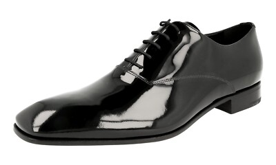 PRADA Wedding Black-tie Oxford Dress Schuhe - 2EA116 - Schwarz -  10,5 44,5