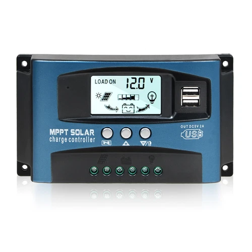 Solar Laderegler 100A 60A 30A PWM Solar Photovoltaik Laderegler Daul USB 12V 24V