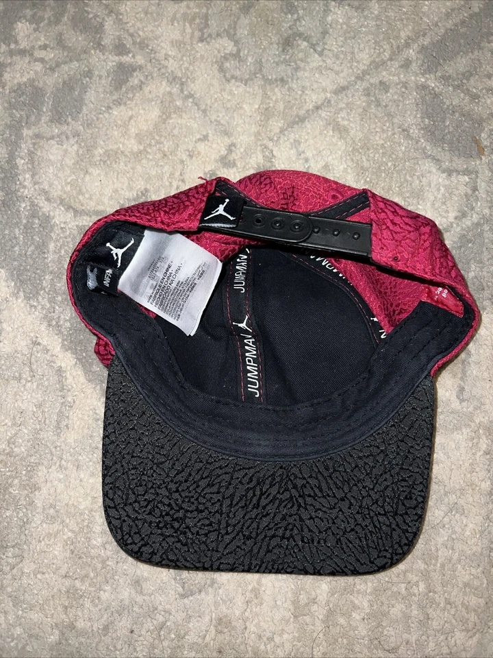 Air Jordan Jumpman 婴儿红色黑色可调节婴儿帽/帽 — 第 3/3 张图片