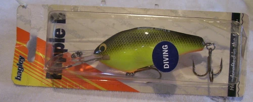 BEAUTIFUL VINTAGE BAGLEY BALSA B3 LURE 10/30/19POT IN PACK DRB3 09