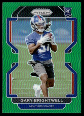 Gary Brightwell Rookie 2021 Panini Prizm #400 New York Giants Green