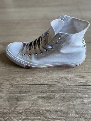 Converse ''Fear Love'' Damen Sneaker weiß Canvas Größe 7,5 EU 41
