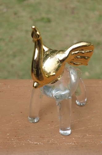 Unique Hand Crafted Gold Plated Crystal Glass Creations - Elephant Figurine - Picture 3 of 6